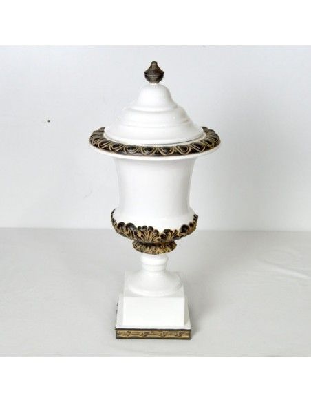 TIBOR DE CERAMICA BLANCO
