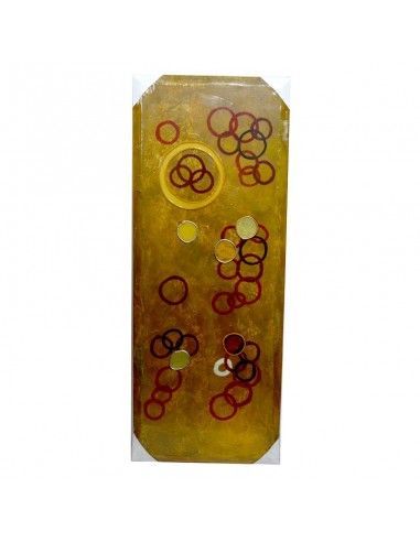 CUADRO MODERNO AMARILLO DE CIRCULOS