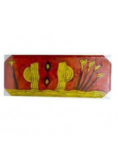 CUADRO MODERNO ROJO Y AMARILLO