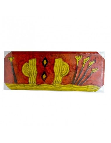 CUADRO MODERNO ROJO Y AMARILLO