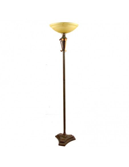 LAMPARA DE PIE CON TULIPA BEIGE
