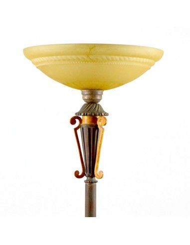LAMPARA DE PIE CON TULIPA BEIGE