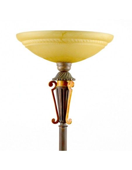 LAMPARA DE PIE CON TULIPA BEIGE