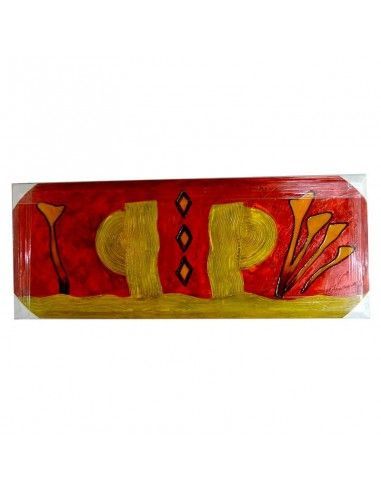 CUADRO MODERNO ROJO Y AMARILLO