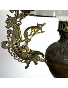 LAMPARA DE TECHO QUINQUE ANTIGUO 2