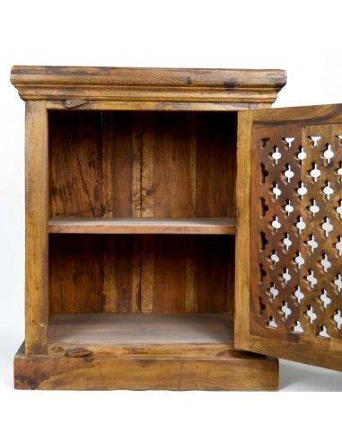 MESA RUSTICA CON PUERTA DE CELOSIA