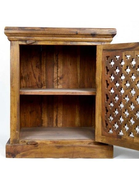 MESA RUSTICA CON PUERTA DE CELOSIA