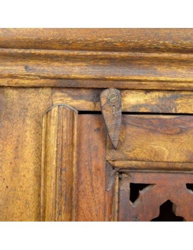 MESA RUSTICA CON PUERTA DE CELOSIA