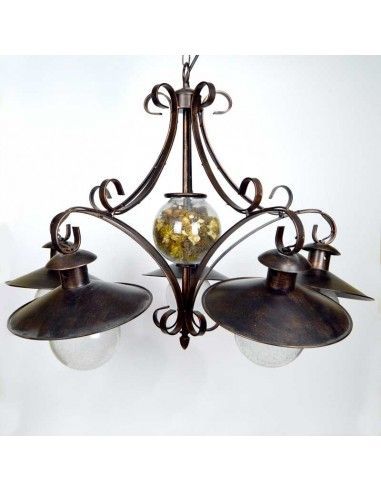 LAMPARA DE TECHO RUSTICA