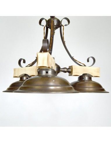 LAMPARA DE TECHO RUSTICA