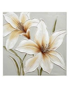 CUADRO FLOR BEIGE SET DE DOS 2