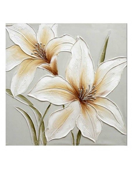 CUADRO FLOR BEIGE SET DE DOS