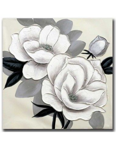 CUADRO FLOR BLANCA SET DE DOS