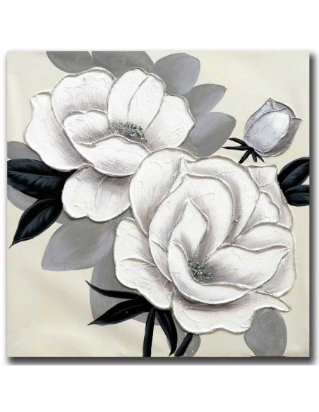 CUADRO FLOR BLANCA SET DE DOS