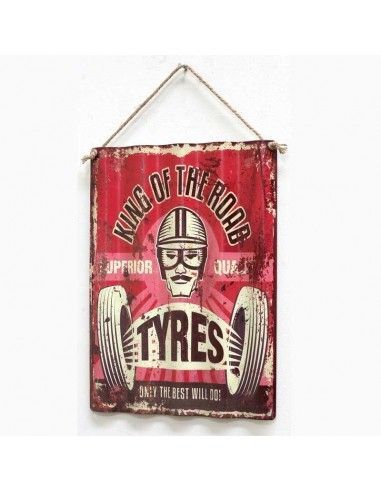 CUADRO DE METAL SET DE DOS BBQ - TYRES