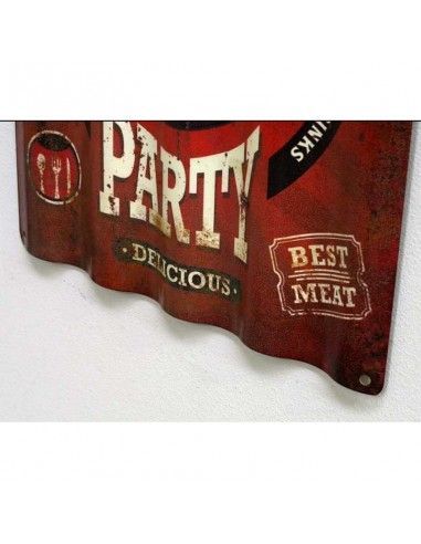 CUADRO DE METAL SET DE DOS BBQ - TYRES