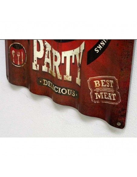 CUADRO DE METAL SET DE DOS BBQ - TYRES