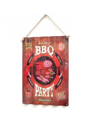 CUADRO DE METAL SET DE DOS BBQ - TYRES