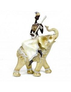 ELEFANTE CON MUJER AFRICANA