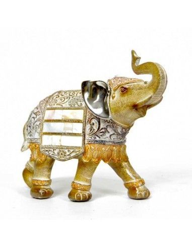 ELEFANTE BEIGE Y PLATA GRANDE