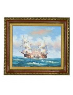 CUADRO PINTURA AL OLEO PAISAJE MARINO