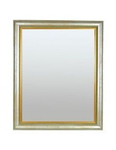 ESPEJO DE MADERA CRISTAL BISELADO
