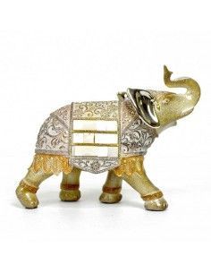 ELEFANTE BEIGE Y PLATA CHICO
