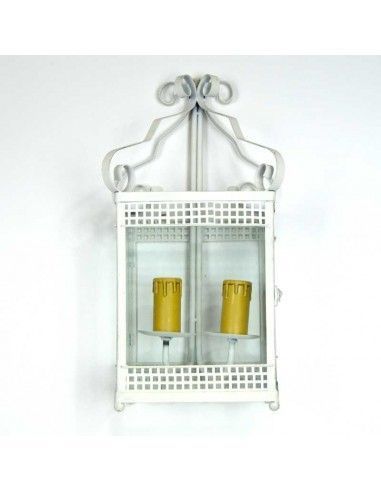 APLIQUE DE PARED FORJA BLANCO ROTO