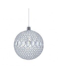 COLGANTE DE TECHO CROMO - CRISTAL