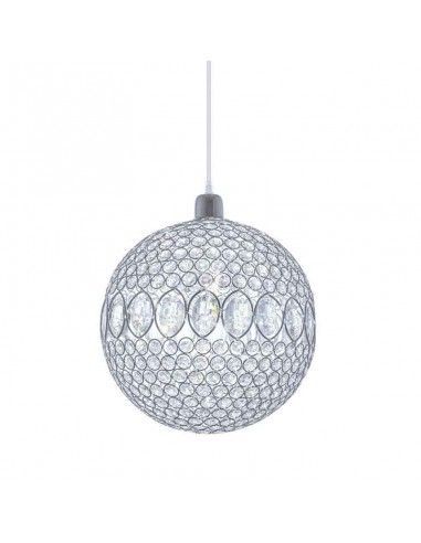 COLGANTE DE TECHO CROMO - CRISTAL