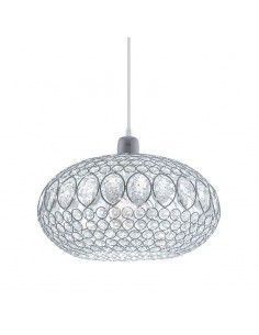 COLGANTE DE TECHO CROMO - CRISTAL