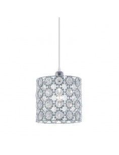 COLGANTE DE TECHO CROMO - CRISTAL