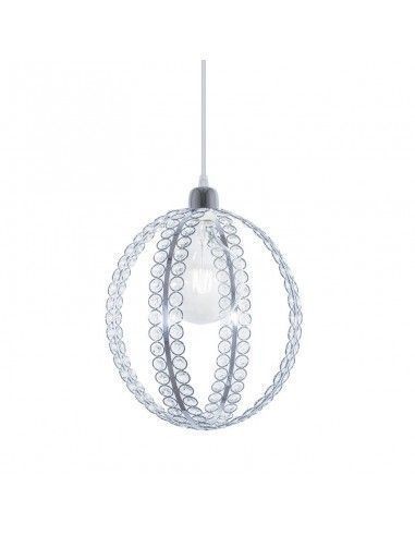 COLGANTE DE TECHO CROMO - CRISTAL