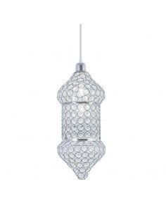 COLGANTE DE TECHO CROMO - CRISTAL