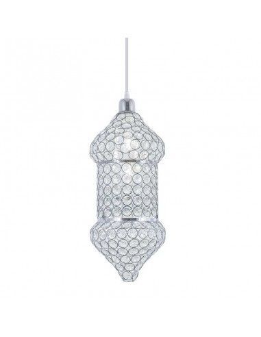 COLGANTE DE TECHO CROMO - CRISTAL