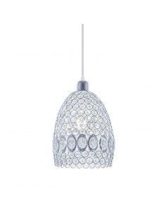 COLGANTE DE TECHO CROMO - CRISTAL