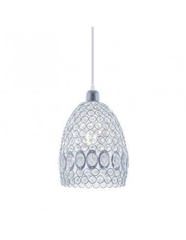 COLGANTE DE TECHO CROMO - CRISTAL