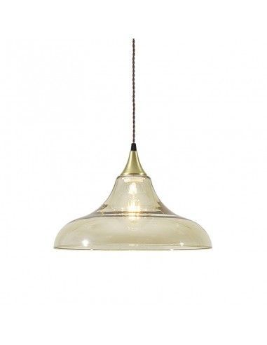 COLGANTE DE TECHO CRISTAL AMBAR
