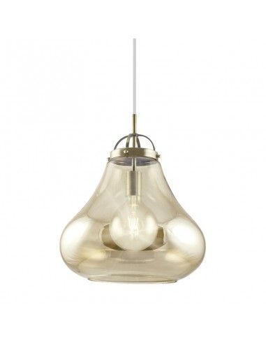 COLGANTE DE TECHO CRISTAL AMBAR