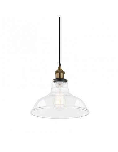 COLGANTE DE TECHO CUERO - CRISTAL