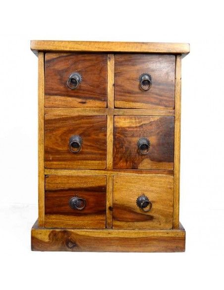 MESA RUSTICA CON CAJONES