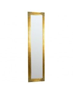 ESPEJO VESTIDOR DORADO CON SOPORTE