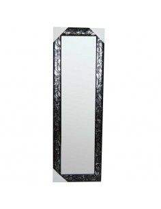 ESPEJO VESTIDOR NEGRO CON SOPORTE