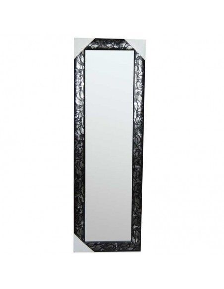 ESPEJO VESTIDOR NEGRO CON SOPORTE