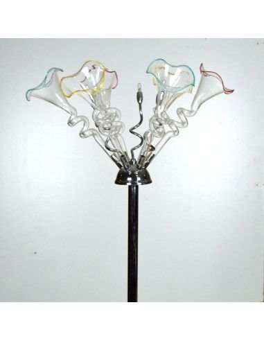 LAMPARA DE PIE CRISTAL MODERNO