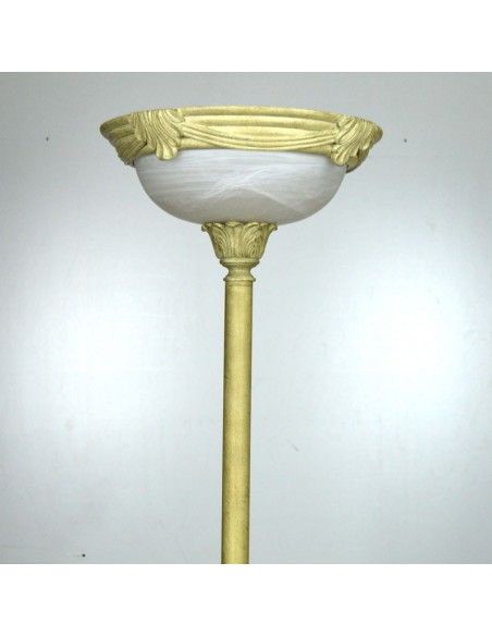 LAMPARA DE PIE BLANCO ROTO