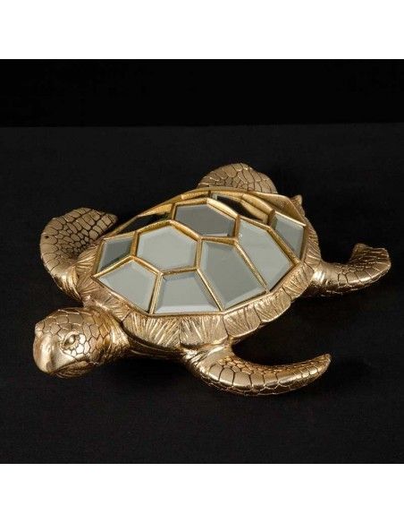 FIGURA TORTUGA DORADA GRANDE