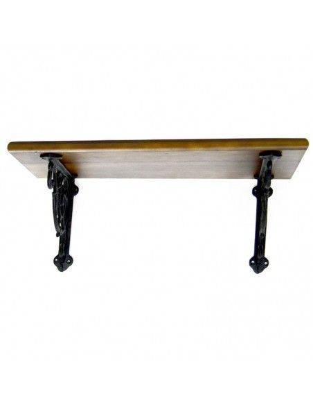 REPISA MADERA CON FORJA 70CM