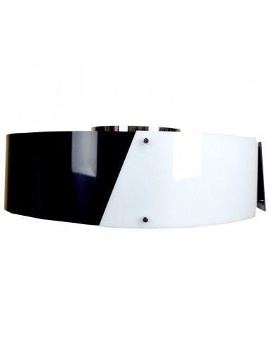 PLAFON DE TECHO NEGRO - BLANCO