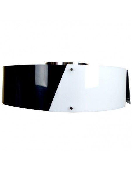 PLAFON DE TECHO NEGRO - BLANCO